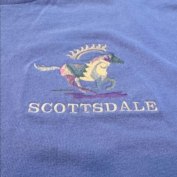 POLAR GRAPHICS Vintage 90s Y2K Southwest Embroidered Scottsdale AZ Graphic Tee - Picture 7 of 9